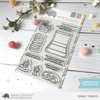 Mama Elephant Clear Stamps - Donut Treats